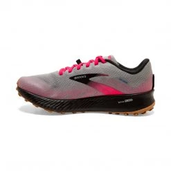 Brooks Women's Catamount Trail Running Shoe - Alloy/Pink/Black - Regular (B) Shoes