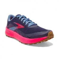 Brooks Women's Catamount Running Shoe - Deep Cobalt/Diva Pink/Oyster M - Regular (B)