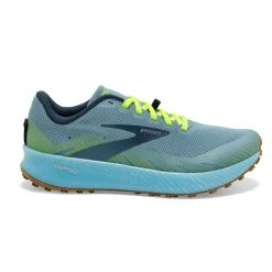 Brooks Women's Catamount Trail Running Shoe - Blue/Nightlife/Biscuit - Regular (B) Shoes