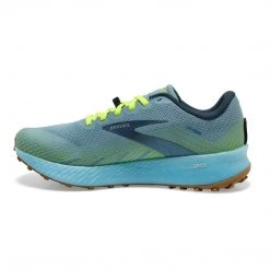 Brooks Women's Catamount Trail Running Shoe - Blue/Nightlife/Biscuit - Regular (B) Shoes