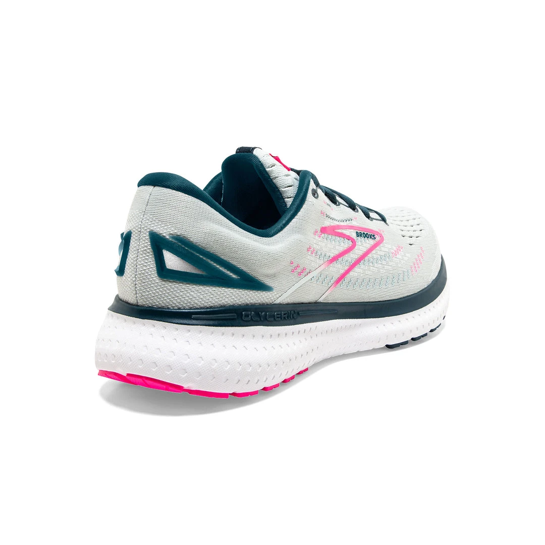 Brooks Women's Glycerin 19 Running Shoe - Ice Flow/Navy/Pink - Regular (B) Shoes 4 Brooks Women's Glycerin 19 Running Shoe - Ice Flow/Navy/Pink - Regular (B) Shoes