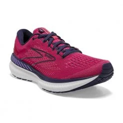 Brooks Women's Glycerin GTS 19 Running Shoe- Barberry/Purple/Calypso- Regular (B) Shoes