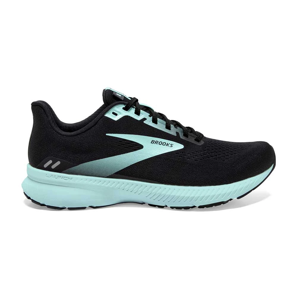 Brooks Women's Launch 8 Running Shoe - Black/Ebony/Blue Tint - Regular (B) 1 Brooks Women's Launch 8 Running Shoe - Black/Ebony/Blue Tint - Regular (B)