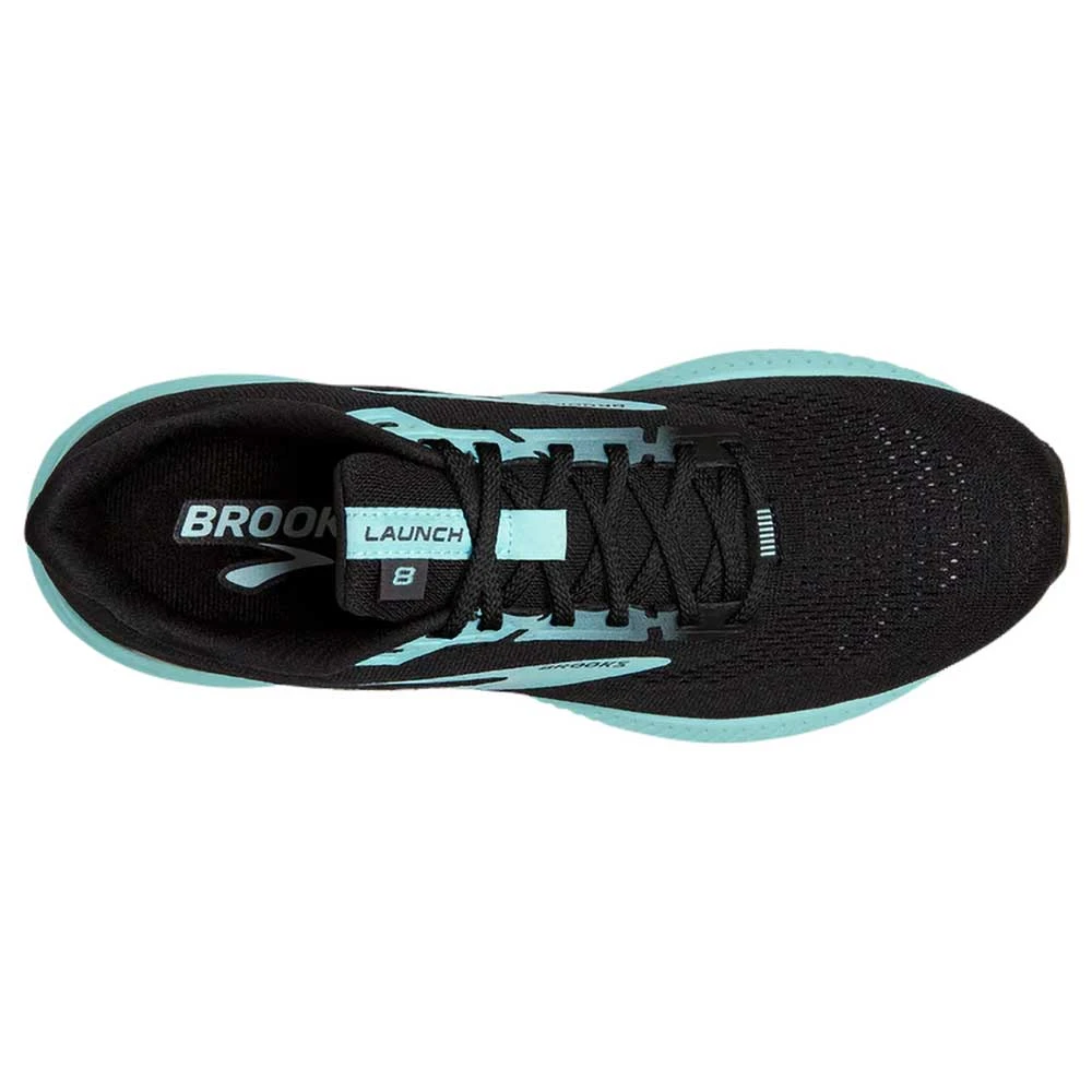 Brooks Women's Launch 8 Running Shoe - Black/Ebony/Blue Tint - Regular (B) 5 Brooks Women's Launch 8 Running Shoe - Black/Ebony/Blue Tint - Regular (B)