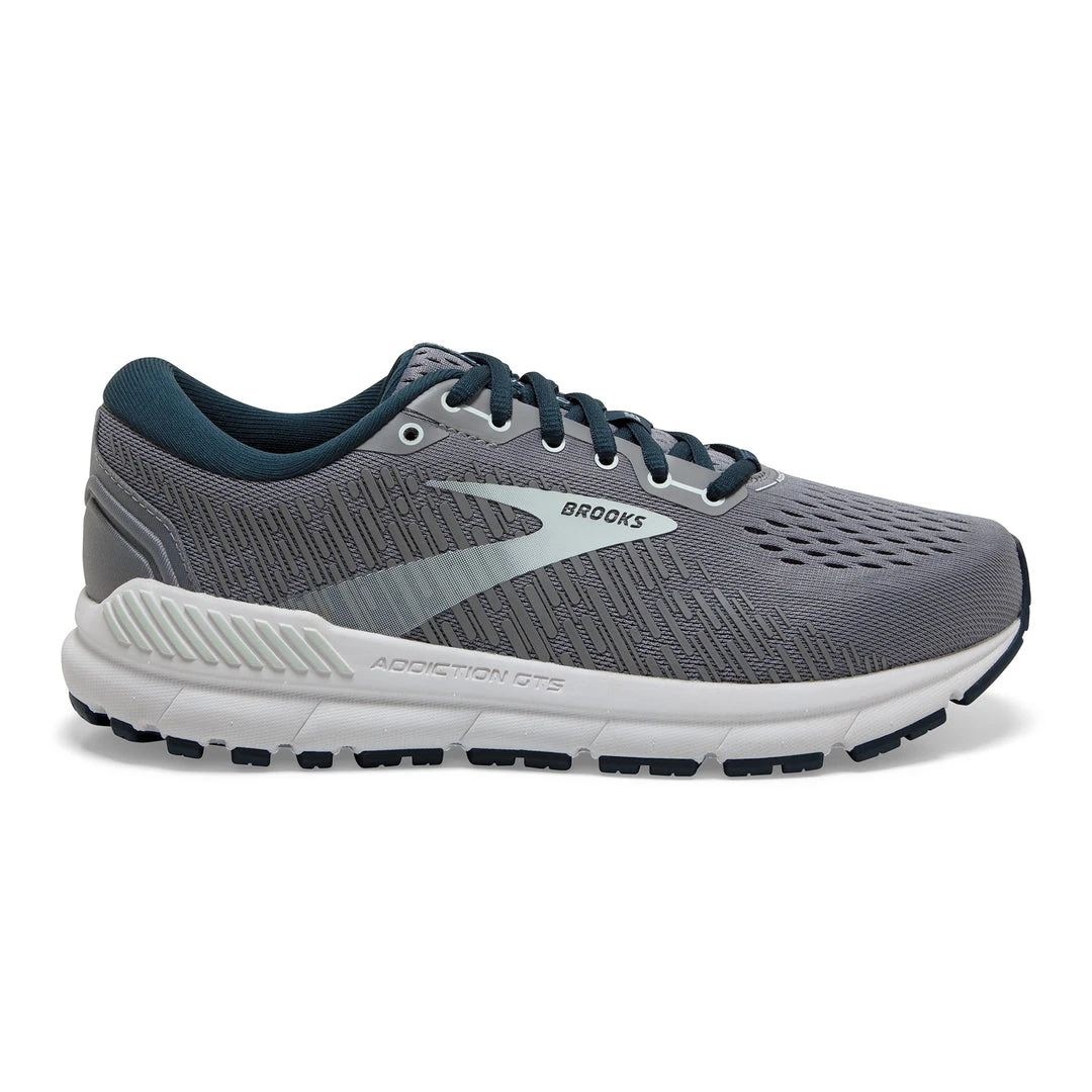 Brooks Shoes Women's Addiction GTS 15 Running Shoe - Grey/Navy/Aqua - Extra Wide (2E) 1 Brooks Shoes Women's Addiction GTS 15 Running Shoe - Grey/Navy/Aqua - Extra Wide (2E)