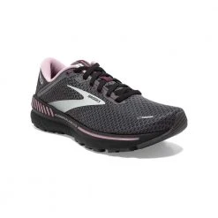 Brooks Shoes Women's Adrenaline GTS 22 Running Shoe - Pearl/Black/Metallic- Wide (D)