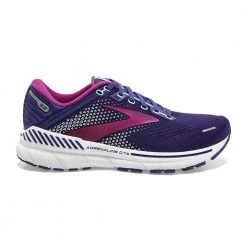 Brooks Shoes Women's Adrenaline GTS 22 Running Shoe- Navy/Yucca/Pink- Regular (B)