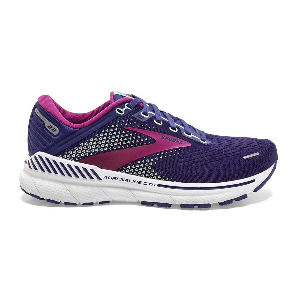 Brooks Shoes Women's Adrenaline GTS 22 Running Shoe- Navy/Yucca/Pink- Regular (B) 1 Brooks Shoes Women's Adrenaline GTS 22 Running Shoe- Navy/Yucca/Pink- Regular (B)
