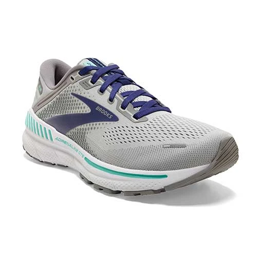 Brooks Women's Adrenaline GTS 22 Running Shoe - Alloy/Blue/Green - Regular (B) 3 Brooks Women's Adrenaline GTS 22 Running Shoe - Alloy/Blue/Green - Regular (B)