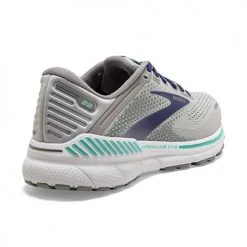 Brooks Women's Adrenaline GTS 22 Running Shoe - Alloy/Blue/Green - Extra Wide (2E) Shoes 9 Brooks Women's Adrenaline GTS 22 Running Shoe - Alloy/Blue/Green - Extra Wide (2E) Shoes