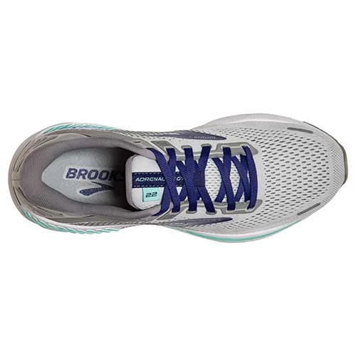 Brooks Women's Adrenaline GTS 22 Running Shoe - Alloy/Blue/Green - Regular (B) 5 Brooks Women's Adrenaline GTS 22 Running Shoe - Alloy/Blue/Green - Regular (B)
