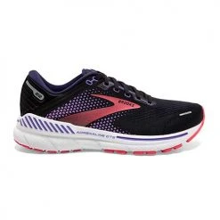 Brooks Shoes Women's Adrenaline GTS 22 Running Shoe - Black/Purple/Coral - Regular (B)