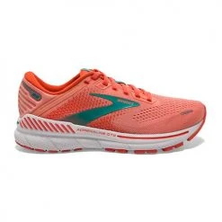 Brooks Women's Adrenaline GTS 22 Running Shoe - Coral/Latigo Bay/White - Regular (B)