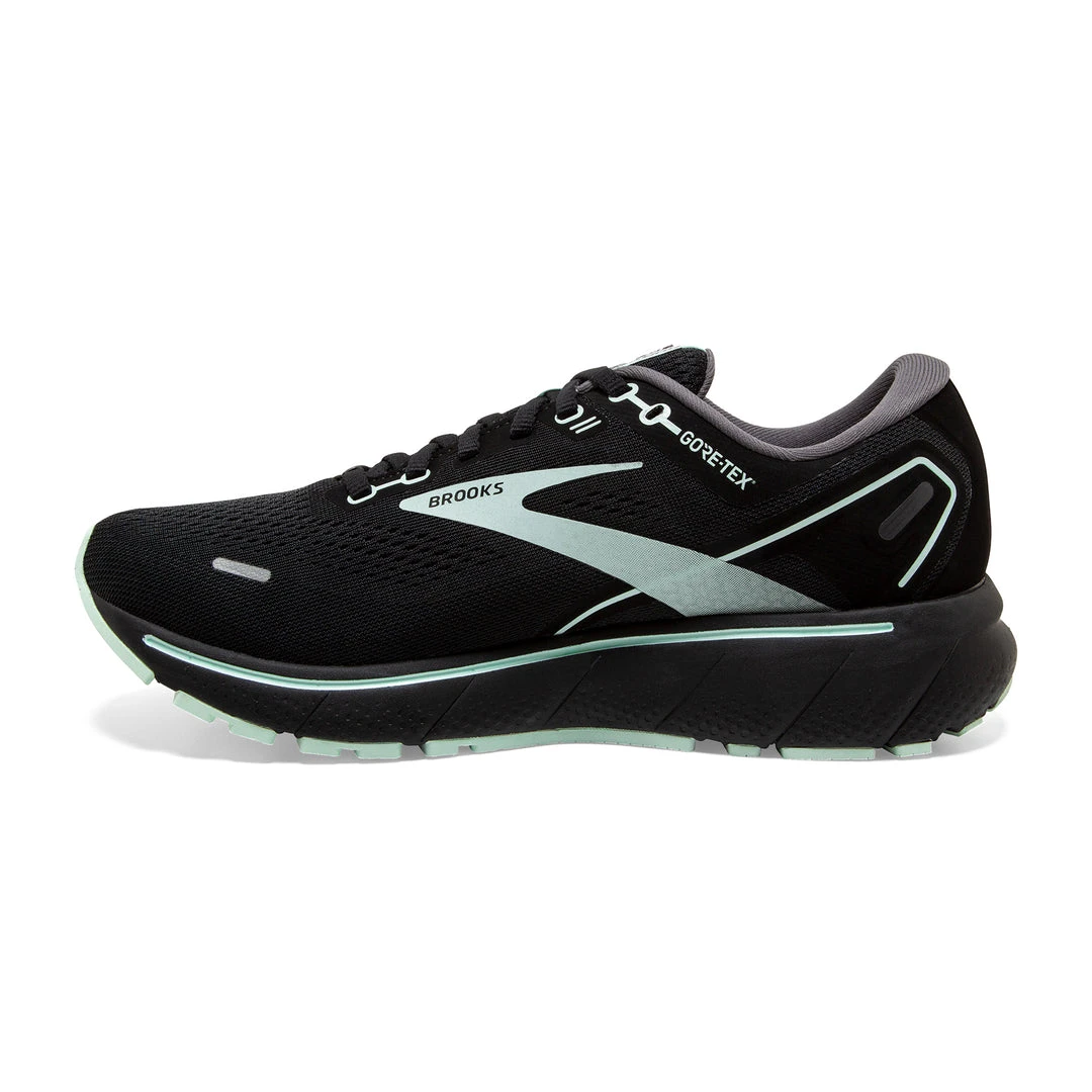 Brooks Women's Ghost 14 GoreTEX Running Shoe - Black/Blackened Pearl/Aquaglass - Regular (B) 2 Brooks Women's Ghost 14 GoreTEX Running Shoe - Black/Blackened Pearl/Aquaglass - Regular (B)