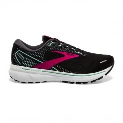 Brooks Shoes Women's Ghost 14 Running Shoe - Black/Pink/Yucca - Regular (B)