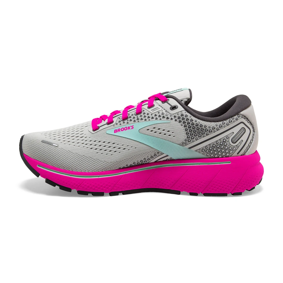 Brooks Shoes Women's Ghost 14 Running Shoe - Oyster/Yucca/Pink - Regular (B) 2 Brooks Shoes Women's Ghost 14 Running Shoe - Oyster/Yucca/Pink - Regular (B)