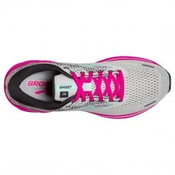 Brooks Shoes Women's Ghost 14 Running Shoe - Oyster/Yucca/Pink - Regular (B) 10 Brooks Shoes Women's Ghost 14 Running Shoe - Oyster/Yucca/Pink - Regular (B)