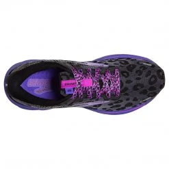 Brooks Women's Ghost 14 Electric Cheetah Running Shoe - Ebony/Black/Purple - Regular (B) Shoes 10 Brooks Women's Ghost 14 Electric Cheetah Running Shoe - Ebony/Black/Purple - Regular (B) Shoes