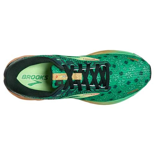Brooks Women's Ghost 14 Run Lucky Running Shoe- Bright Green/Gables/Gold - Regular (B) 5 Brooks Women's Ghost 14 Run Lucky Running Shoe- Bright Green/Gables/Gold - Regular (B)