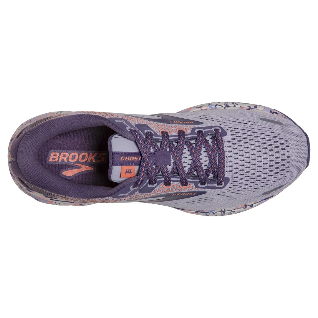 Brooks Women's Ghost 14 Running Shoe - Cadet/Thistle/Papaya Punch - Regular (B) 5 Brooks Women's Ghost 14 Running Shoe - Cadet/Thistle/Papaya Punch - Regular (B)