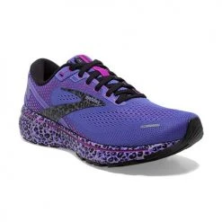 Brooks Women's Ghost 14 Running Shoe - Cactus/Purple/Black - Regular (B) Shoes