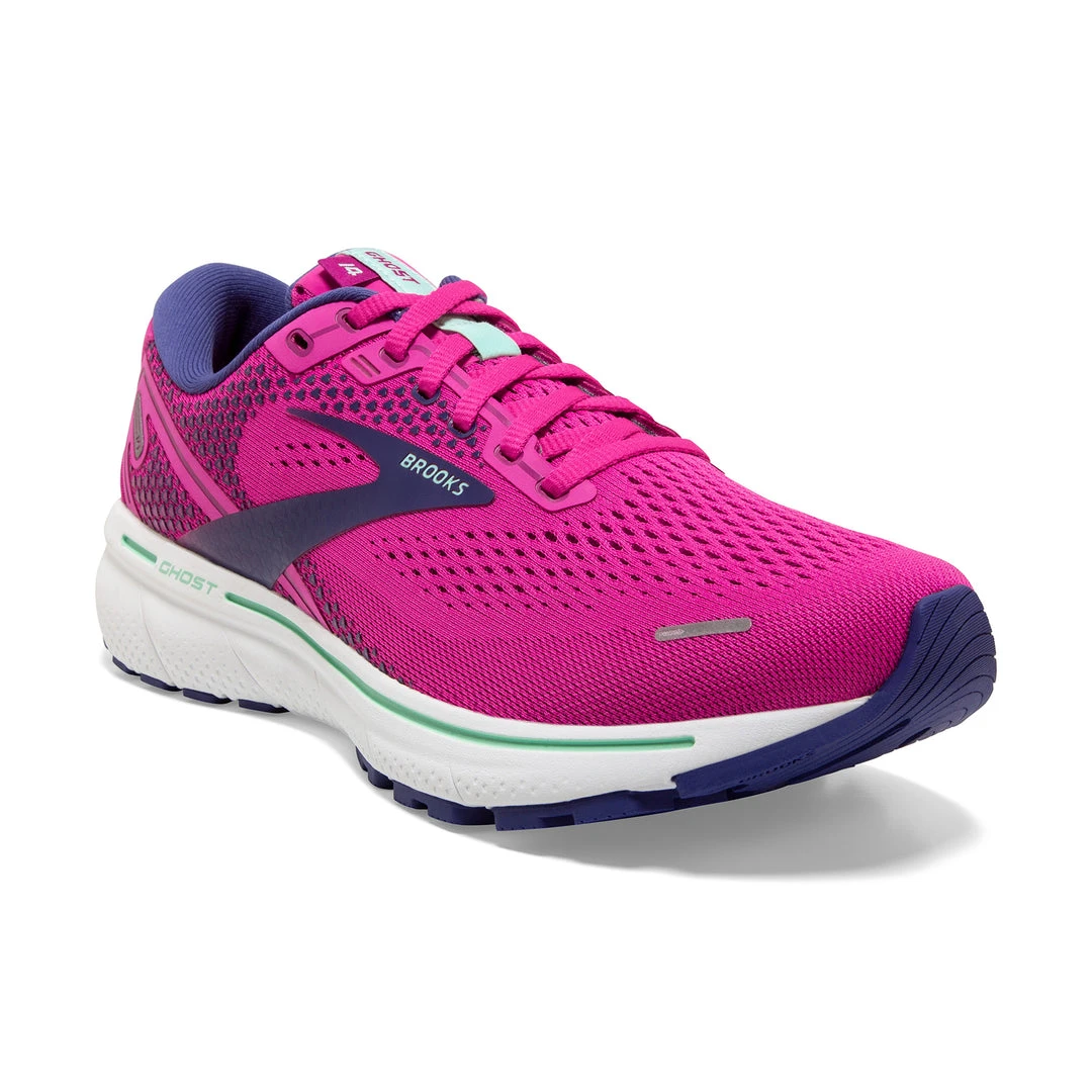 Brooks Women's Ghost 14 Running Shoe - Fuschia/Yucca/Navy - Regular (B) Shoes 3 Brooks Women's Ghost 14 Running Shoe - Fuschia/Yucca/Navy - Regular (B) Shoes