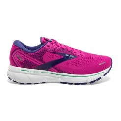 Brooks Women's Ghost 14 Running Shoe - Fuschia/Yucca/Navy - Regular (B) Shoes