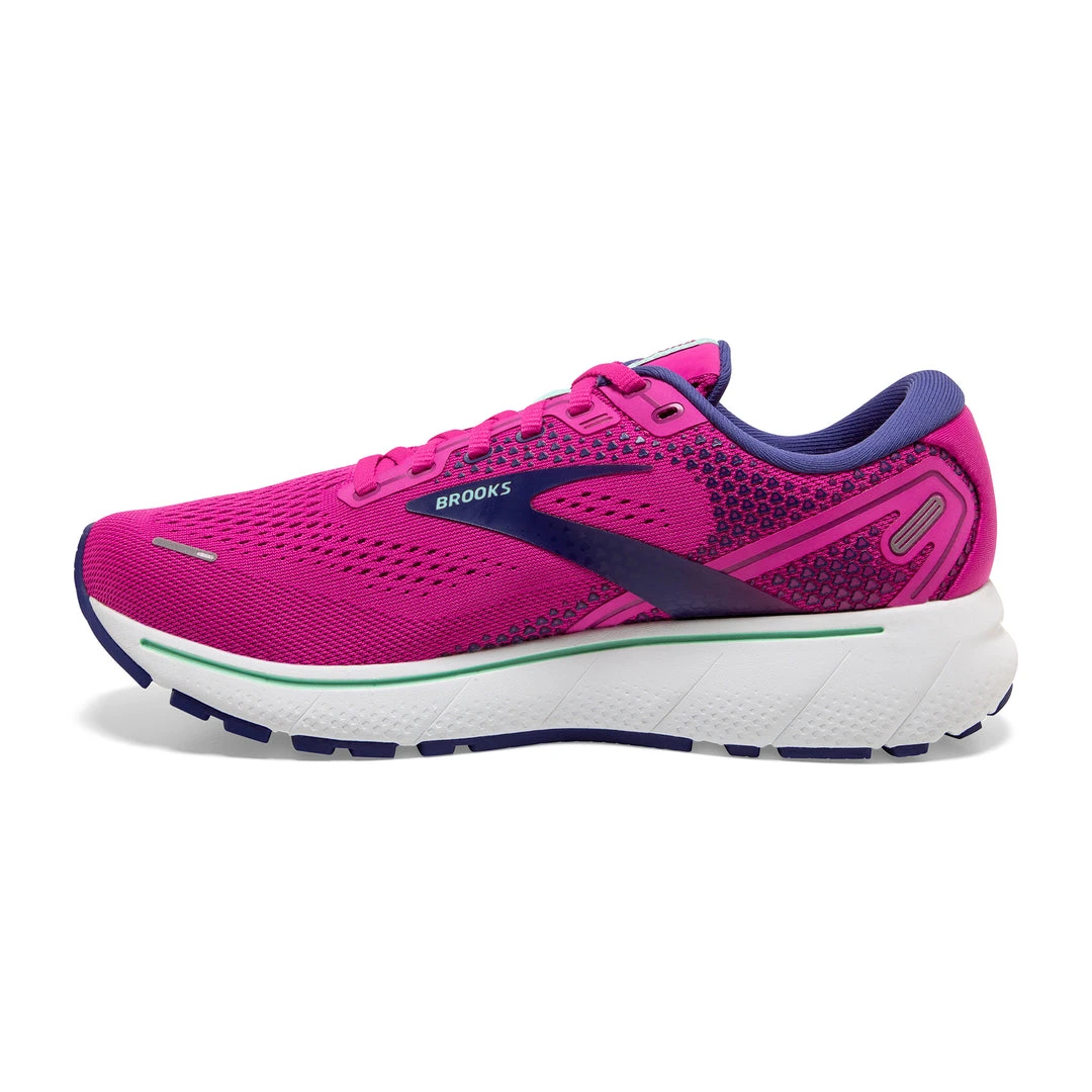 Brooks Women's Ghost 14 Running Shoe - Fuschia/Yucca/Navy - Regular (B) Shoes 2 Brooks Women's Ghost 14 Running Shoe - Fuschia/Yucca/Navy - Regular (B) Shoes