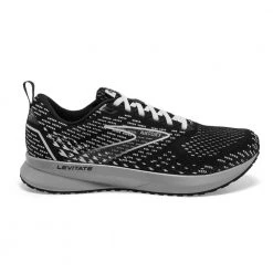 Brooks Shoes Women's Levitate 5 Running Shoe- Black/Grey/White- Regular (B)