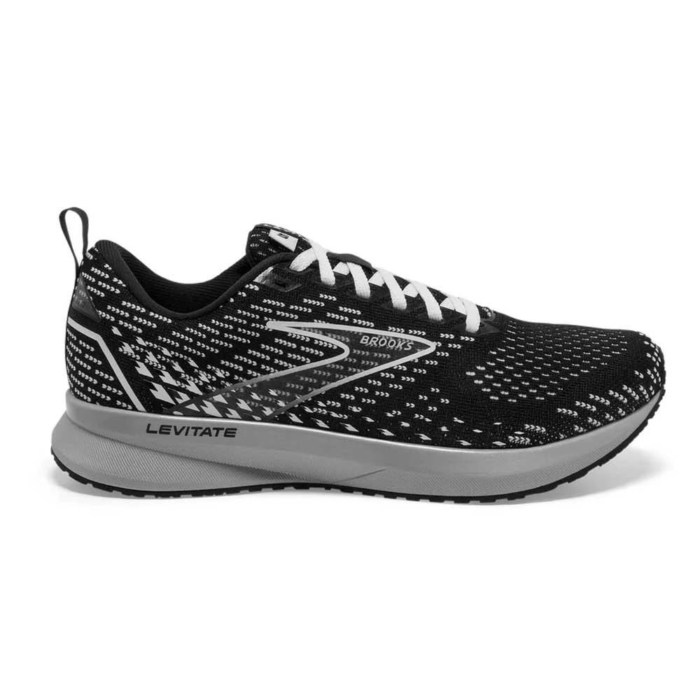 Brooks Women's Levitate StealthFit GTS 5 Running Shoes- Black/Grey/White- Regular (B) 1 Brooks Women's Levitate StealthFit GTS 5 Running Shoes- Black/Grey/White- Regular (B)