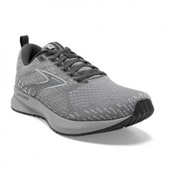 Brooks Women's Levitate 5 Running Shoe- Grey/Oyster/Blackened Pearl- Regular (B)