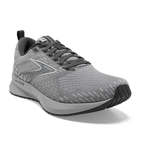 Brooks Women's Levitate 5 Running Shoe- Grey/Oyster/Blackened Pearl- Regular (B) 2 Brooks Women's Levitate 5 Running Shoe- Grey/Oyster/Blackened Pearl- Regular (B)