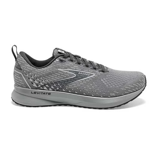 Brooks Women's Levitate 5 Running Shoe- Grey/Oyster/Blackened Pearl- Regular (B) 1 Brooks Women's Levitate 5 Running Shoe- Grey/Oyster/Blackened Pearl- Regular (B)