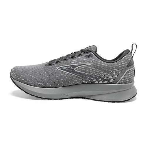 Brooks Women's Levitate 5 Running Shoe- Grey/Oyster/Blackened Pearl- Regular (B) 4 Brooks Women's Levitate 5 Running Shoe- Grey/Oyster/Blackened Pearl- Regular (B)