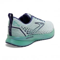 Brooks Shoes Women's Levitate 5 Running Shoe - White/Navy Blue/Yucca - Regular (B) 9 Brooks Shoes Women's Levitate 5 Running Shoe - White/Navy Blue/Yucca - Regular (B)