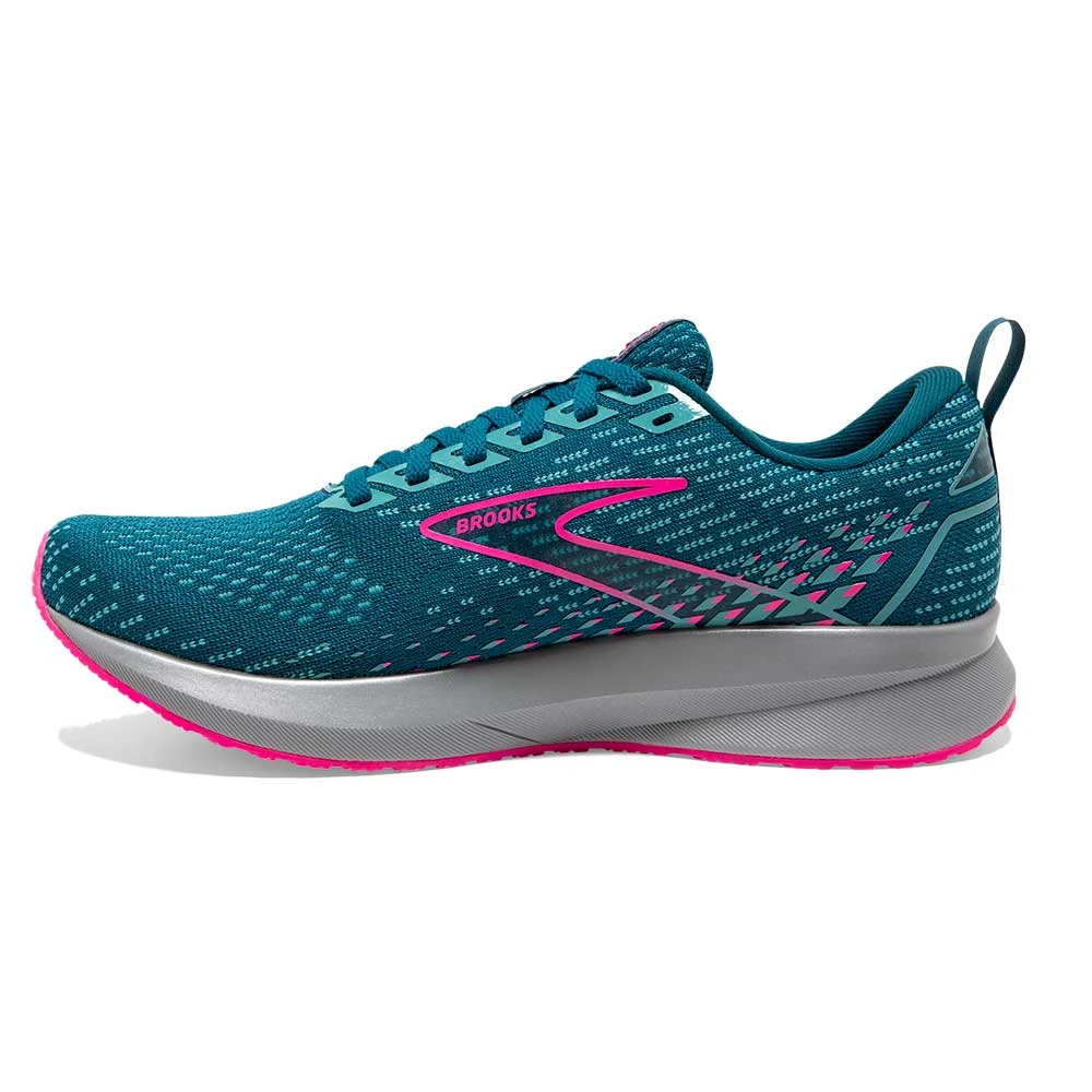 Brooks Women's Levitate 5 Running Shoe- Blue/Porcelain/Pink- Regular (B) 4 Brooks Women's Levitate 5 Running Shoe- Blue/Porcelain/Pink- Regular (B)