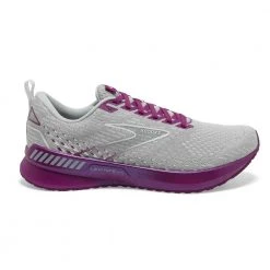 Brooks Shoes Women's Levitate GTS 5 Running Shoe- Grey/Lavender/Baton Rouge- Regular (B)