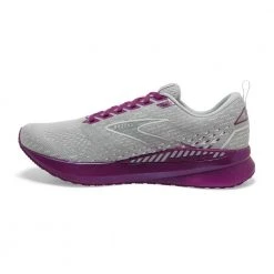 Brooks Shoes Women's Levitate GTS 5 Running Shoe- Grey/Lavender/Baton Rouge- Regular (B)
