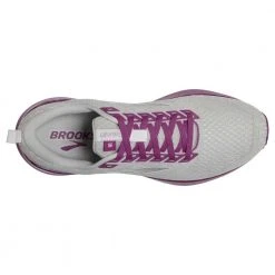 Brooks Shoes Women's Levitate GTS 5 Running Shoe- Grey/Lavender/Baton Rouge- Regular (B)