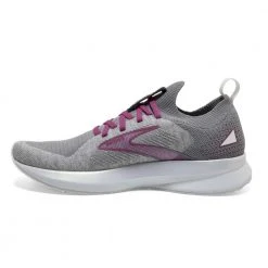 Brooks Women's Levitate StealthFit 5 Running Shoe - White/Grey/Baton Rouge- Regular (B) 9 Brooks Women's Levitate StealthFit 5 Running Shoe - White/Grey/Baton Rouge- Regular (B)