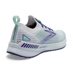 Brooks Shoes Women's Levitate StealthFit GTS 5 Running Shoe- White/Navy Blue/Yucca