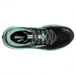 Brooks Women's Cascadia 16 Trail Running Shoes - Black/Ebony/Yucca - Regular (B)