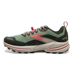 Brooks Women's Cascadia 16 Trail Shoe - Basil/Duffel Bag/Coral - Regular (B) Shoes 9 Brooks Women's Cascadia 16 Trail Shoe - Basil/Duffel Bag/Coral - Regular (B) Shoes
