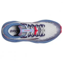 Brooks Women's Caldera 6 Trail Running Shoe- Oyster/Blissful Blue/Pink - Regular (B) 10 Brooks Women's Caldera 6 Trail Running Shoe- Oyster/Blissful Blue/Pink - Regular (B)