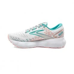 Brooks Women's Glycerin 20 Running Shoe- Oyster/Latigo Bay/Coral - Regular (B) Shoes 9 Brooks Women's Glycerin 20 Running Shoe- Oyster/Latigo Bay/Coral - Regular (B) Shoes