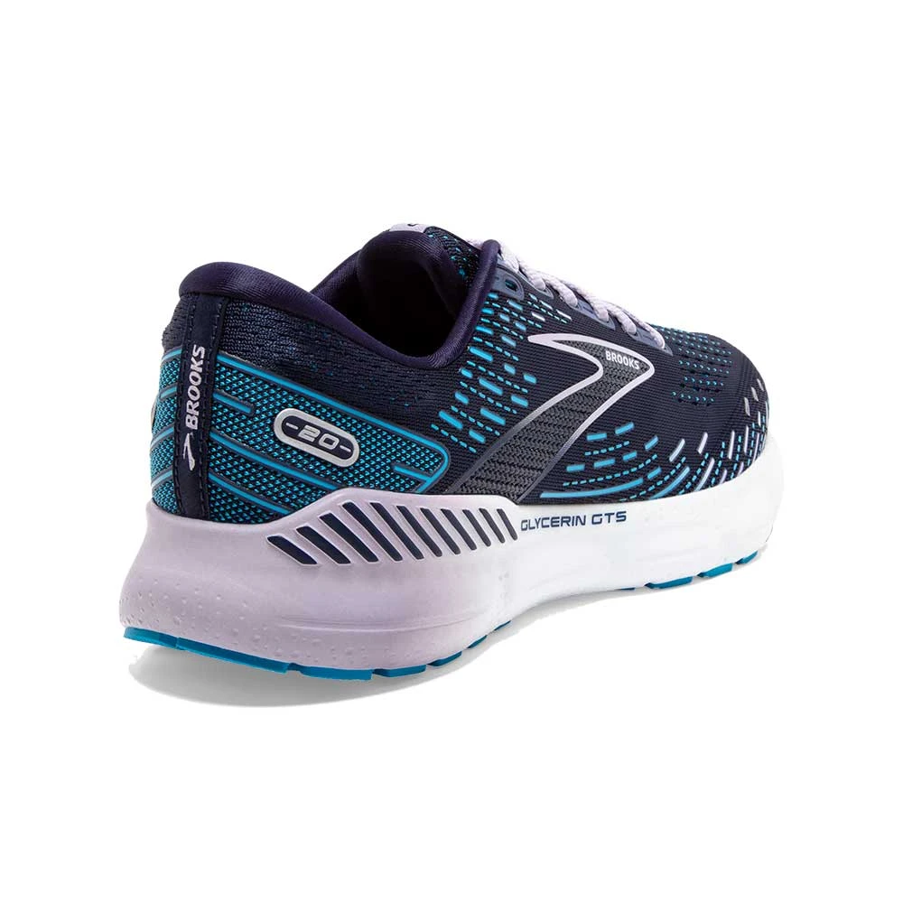 Brooks Shoes Women's Glycerin GTS 20 Running Shoe- Peacoat/Ocean/Pastel Lilac - Regular (B) 3 Brooks Shoes Women's Glycerin GTS 20 Running Shoe- Peacoat/Ocean/Pastel Lilac - Regular (B)