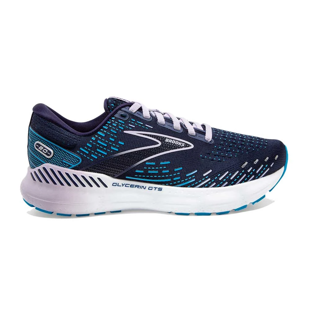 Brooks Shoes Women's Glycerin GTS 20 Running Shoe- Peacoat/Ocean/Pastel Lilac - Regular (B) 1 Brooks Shoes Women's Glycerin GTS 20 Running Shoe- Peacoat/Ocean/Pastel Lilac - Regular (B)
