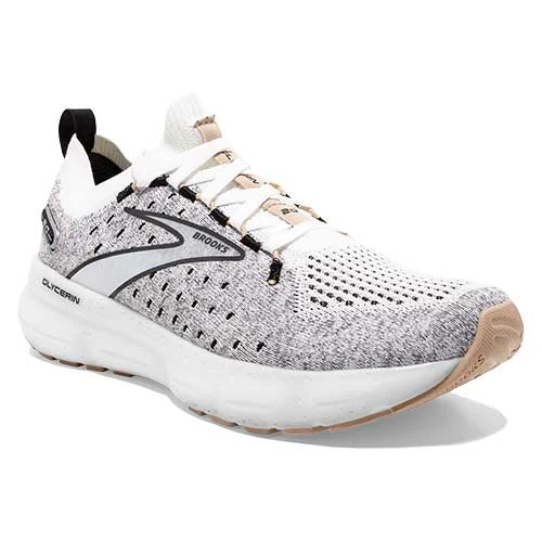Brooks Women's Glycerin StealthFit 20 Running Shoe - White/Black/Cream - Regular (B) 3 Brooks Women's Glycerin StealthFit 20 Running Shoe - White/Black/Cream - Regular (B)