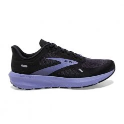 Brooks Shoes Women's Launch 9 Running Shoe- Black/Ebony/Purple- Regular (B)