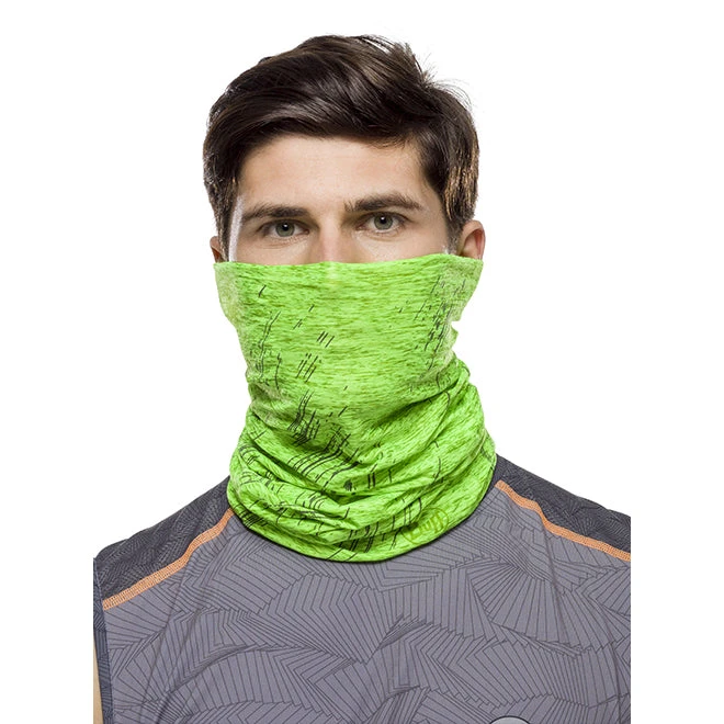 Buff CoolNet UV+ MultiFunctional Headwear - Reflective-Lime Heather Run 4 Buff CoolNet UV+ MultiFunctional Headwear - Reflective-Lime Heather Run